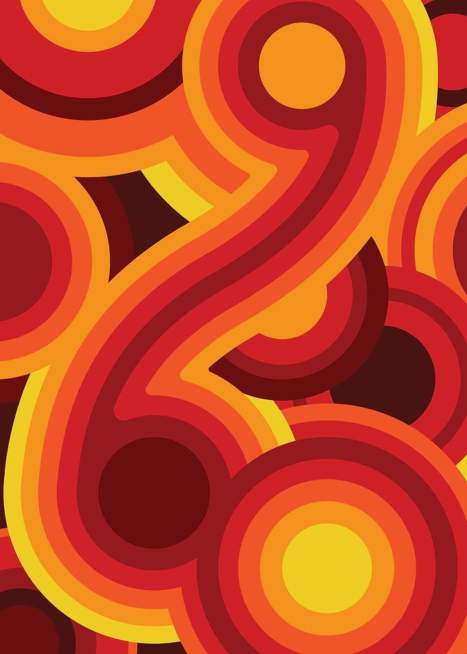 Retro Swirls and Circles