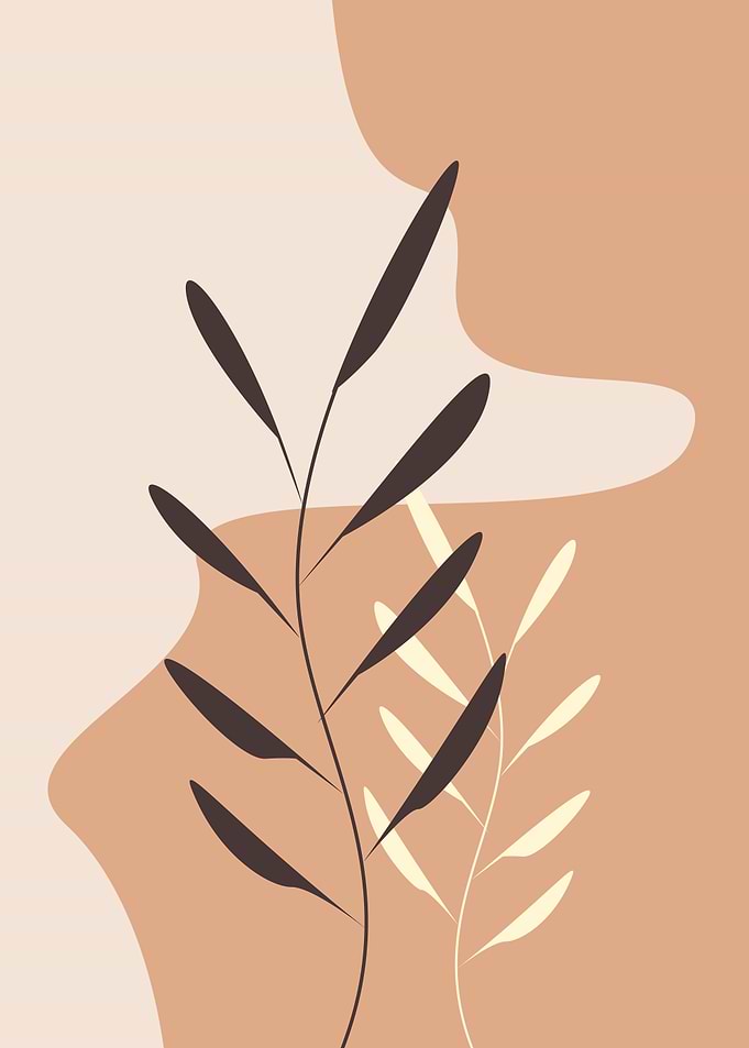 Abstract Botanical Illustration
