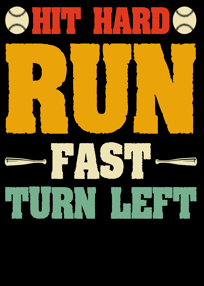 Baseball Hit Hard Run Fast Turn Left