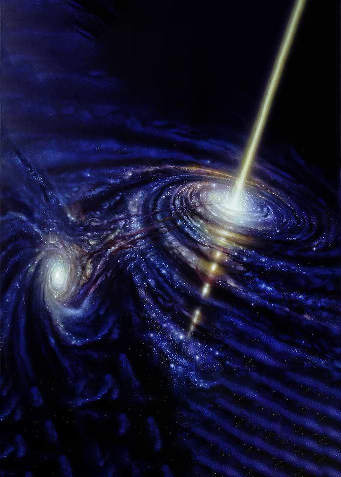 Interacting Galaxies with Jet