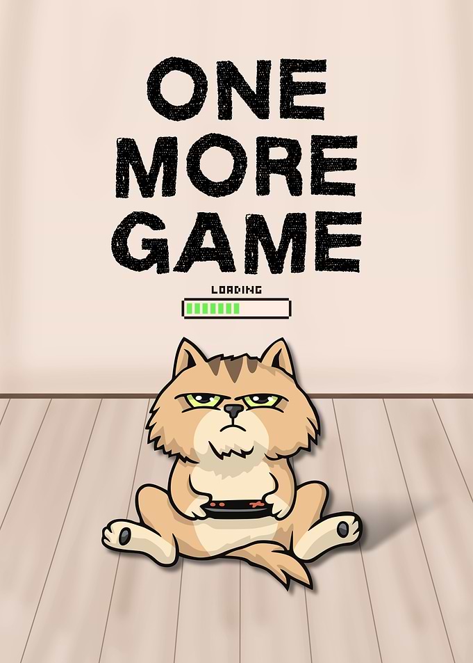 Grumpy Cat Gamer One More Game