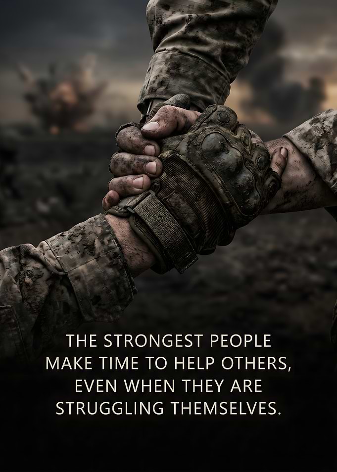 Soldiers Helping Each Other Motivational