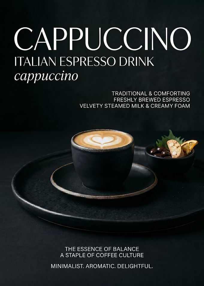 Cappuccino Italian Espresso Drink poster