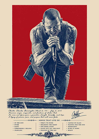 Chester Bennington Tribute Poster