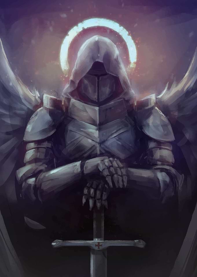 Angelic Knight with Sword
