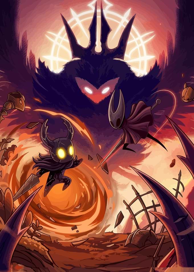 Hollow Knight Characters in Battle