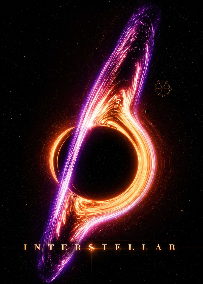 Interstellar Black Hole Poster