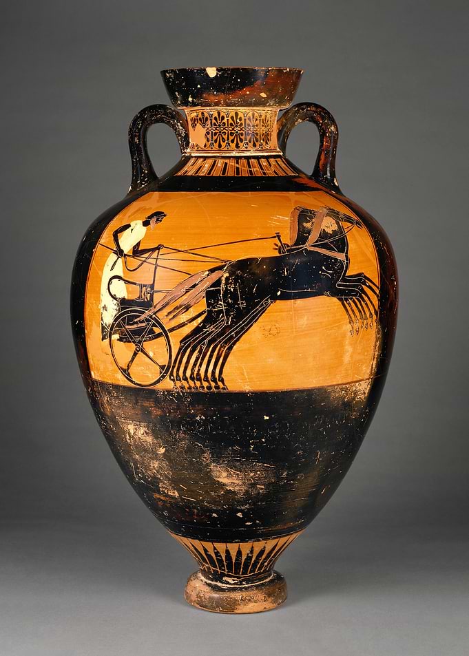 Ancient Greek Chariot Vase Painting
