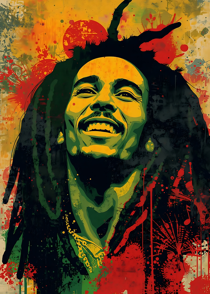 Bob Marley Pop Art Portrait