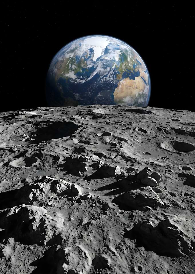 Earth seen from the Moon