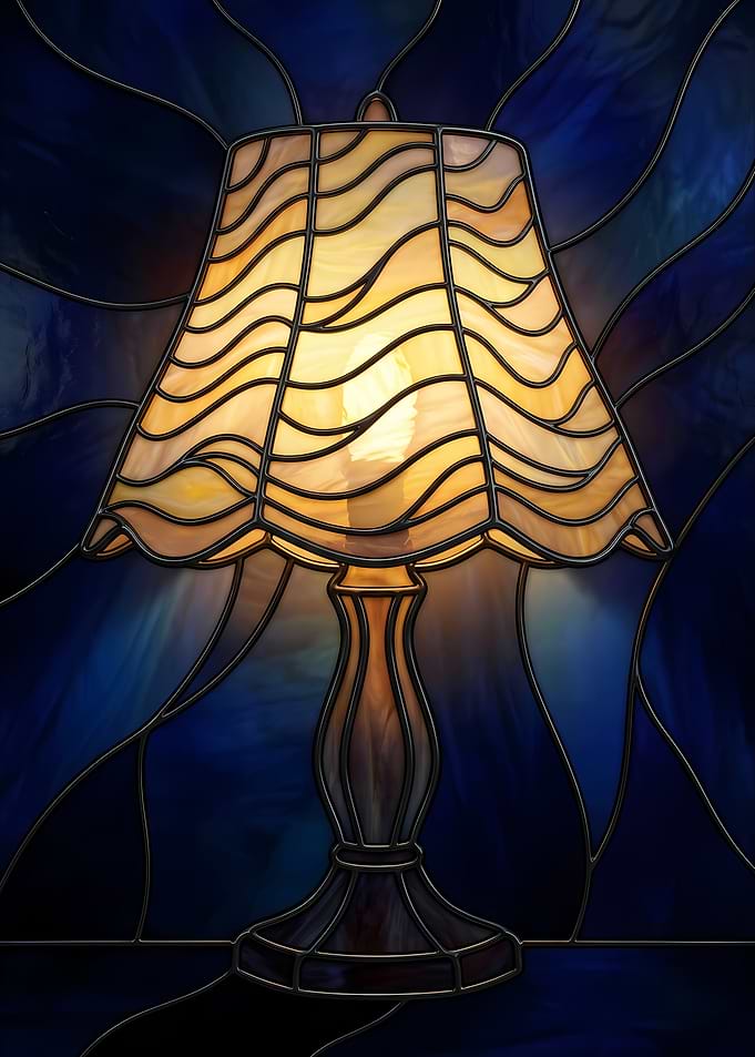 Stained Glass Tiffany Lamp