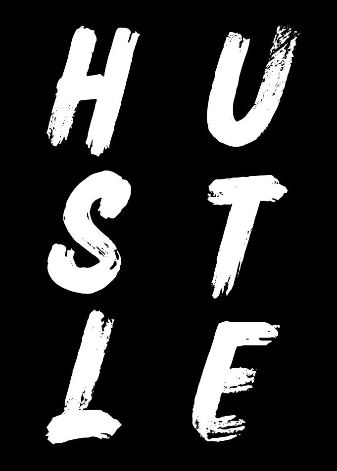 Hustle Text Art