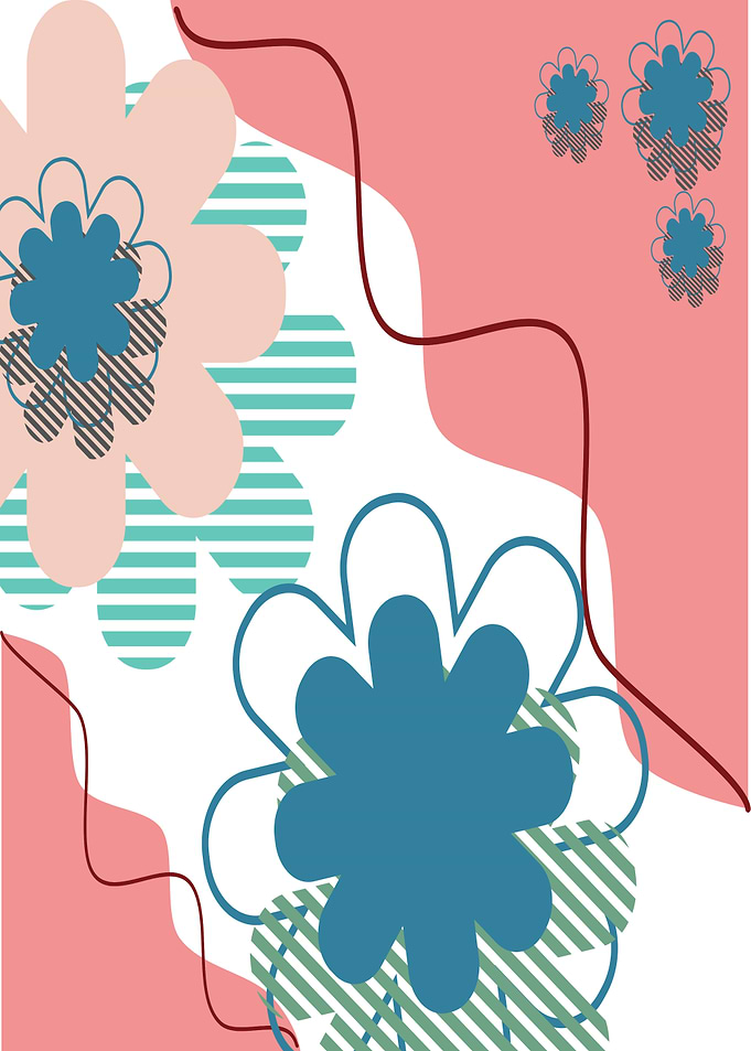 Abstract Floral Design
