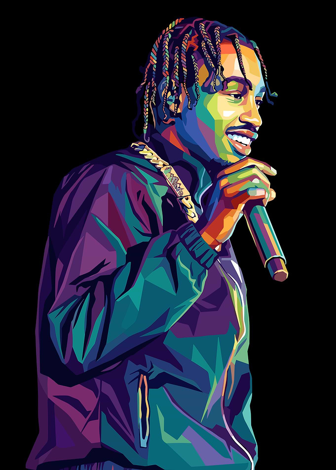 Pop Art Portrait of a Lil Tjay