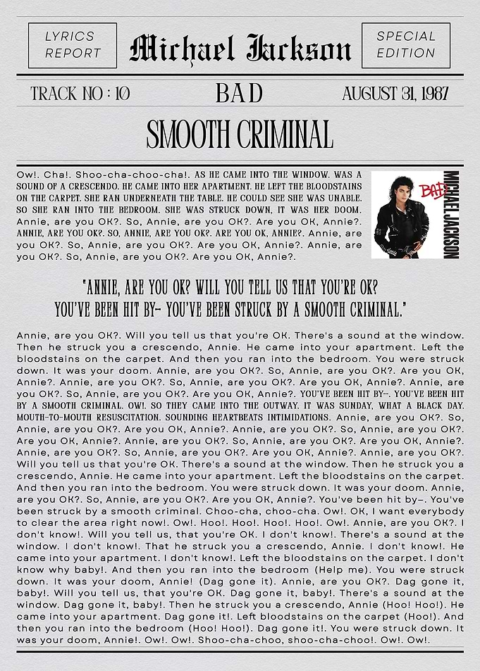Michael Jackson Smooth Criminal