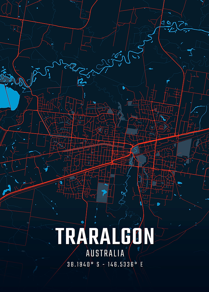 Traralgon City Map
