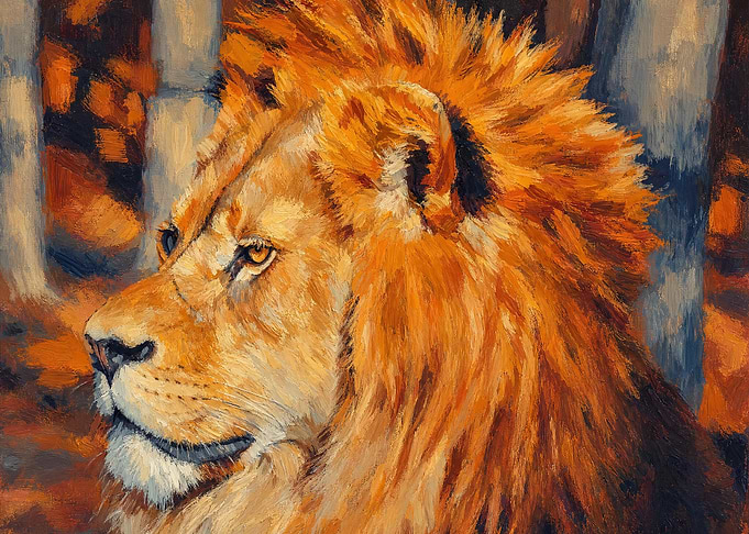 Majestic Lion Portrait