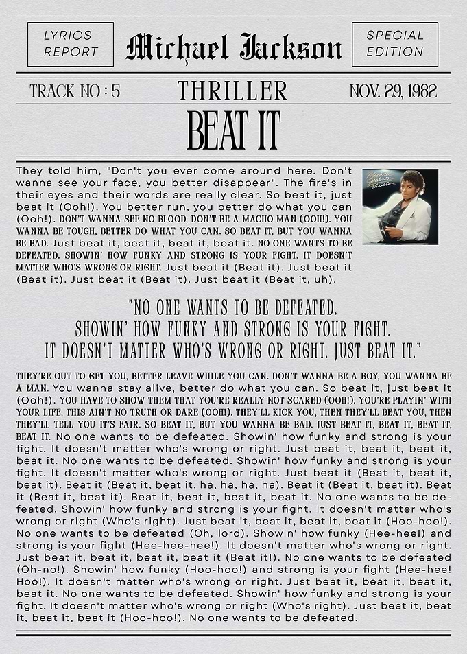Michael Jackson Beat It