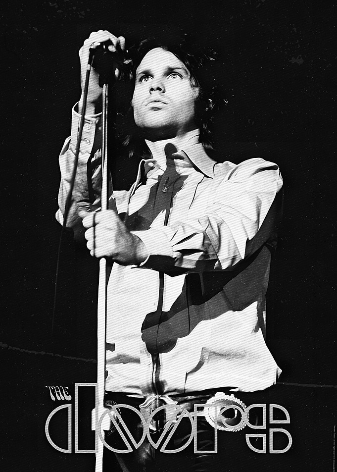Jim Morrison performing with The Doors