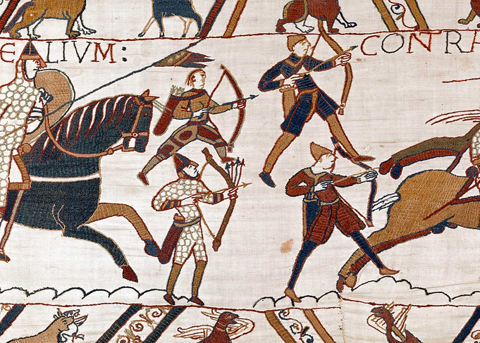 Norman Archers at the Battle of Hastings Bayeux Tapestry Scene 51