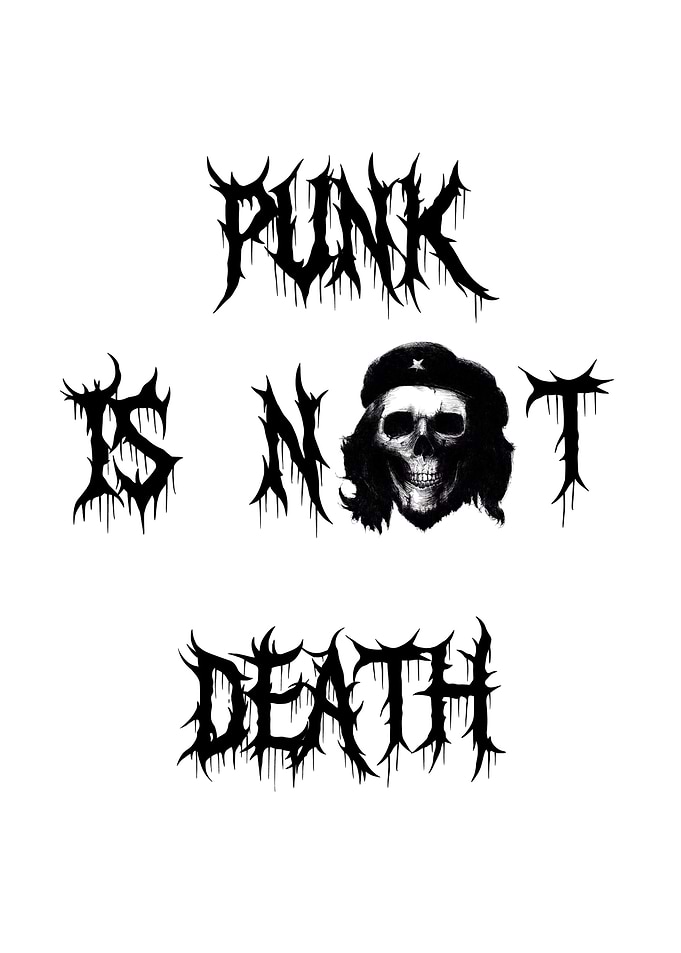 Punk Is Not Death Skull