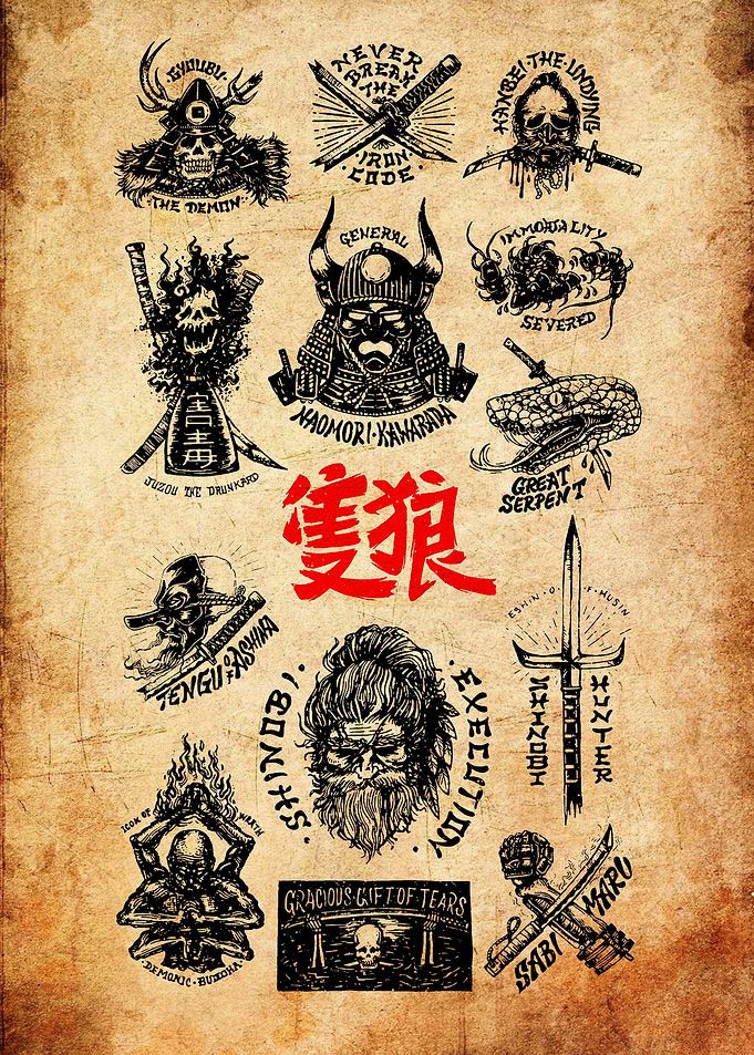 Japanese Warrior Tattoos and Symbols