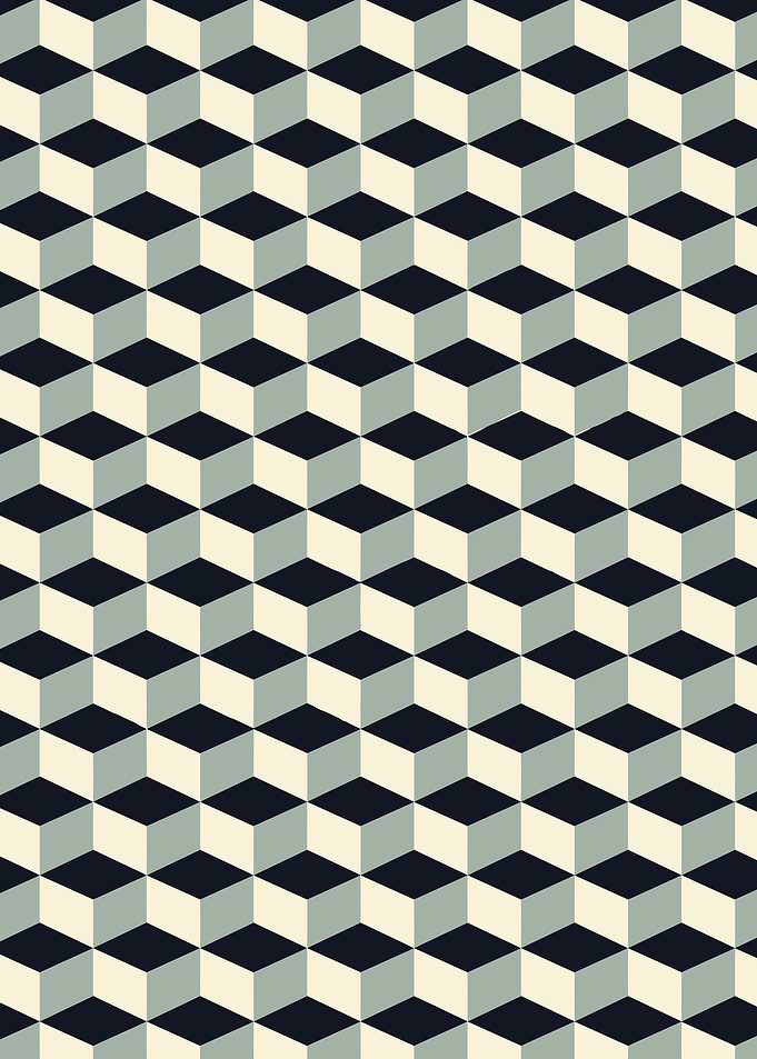 Geometric Cube Pattern