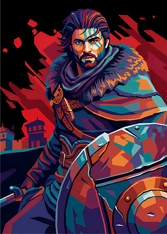 Crimson Vanguard: The Lone Warrior’s Stand