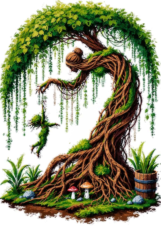 Tree Spirit with Child