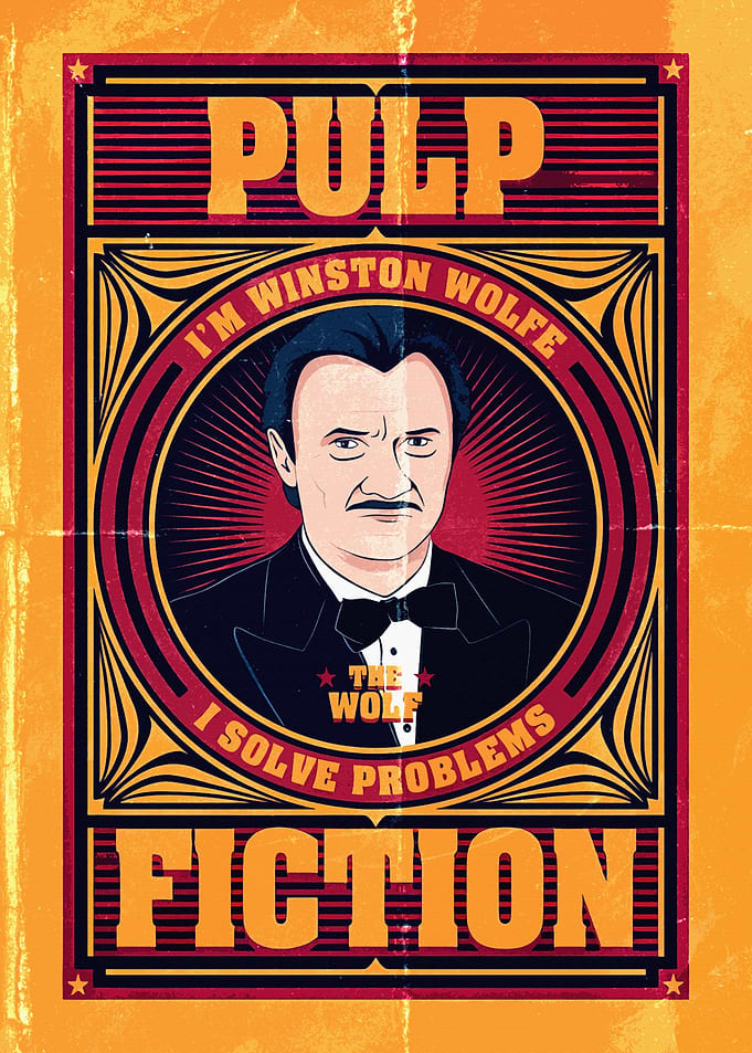 Pulp Fiction Winston Wolfe Poster