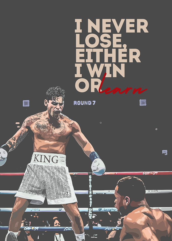Boxing Quote motivation Poster