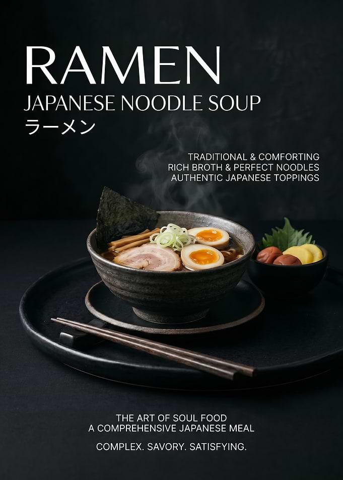 Delicious Ramen Bowl poster