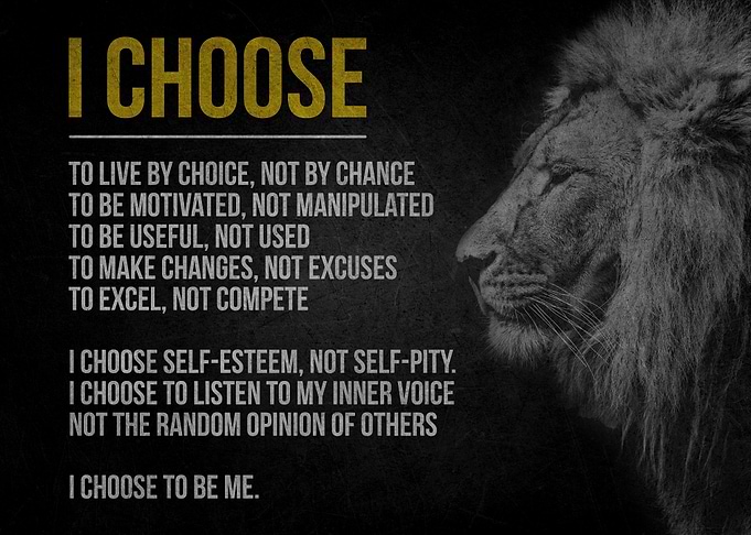 Lion and Inspirational Quote