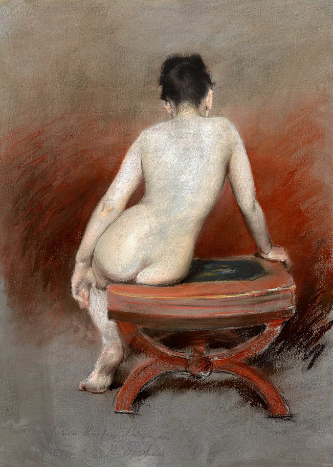 Back of a Nude (1888) by William Merritt Chase