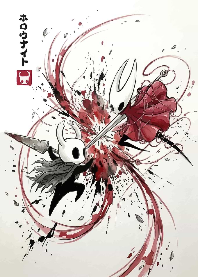 Hollow Knight Hornet vs Knight