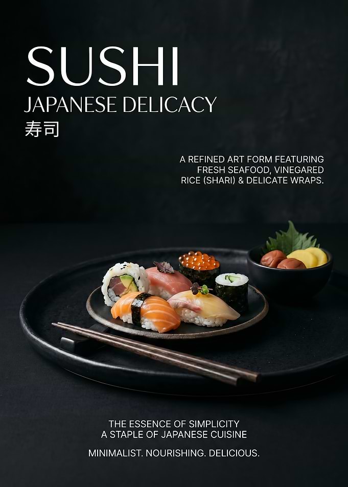 Elegant Sushi Platter poster