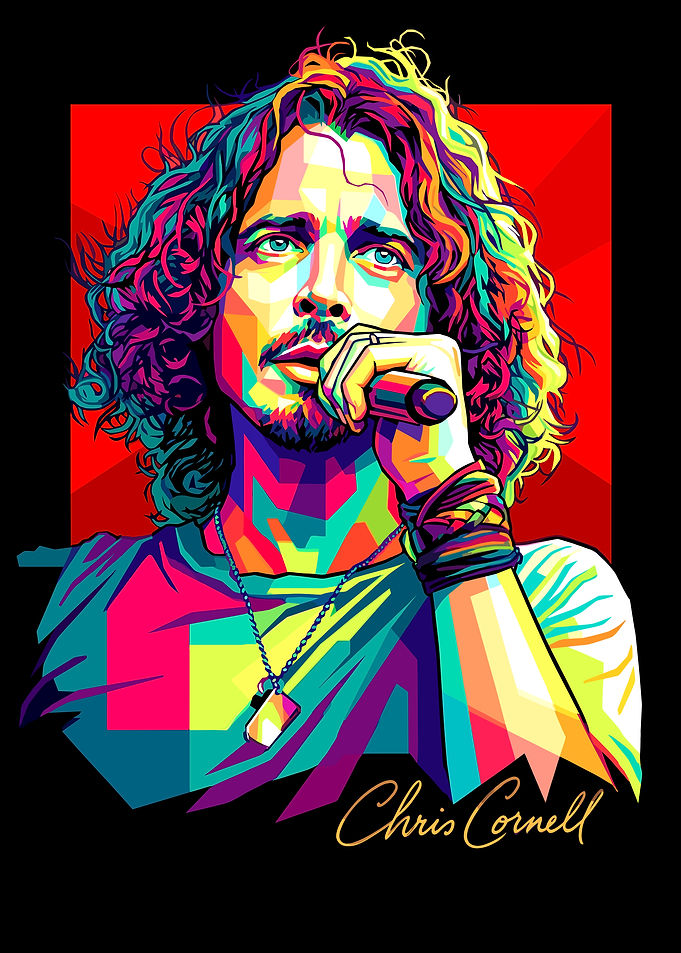 Chris Cornell Pop Art Portrait