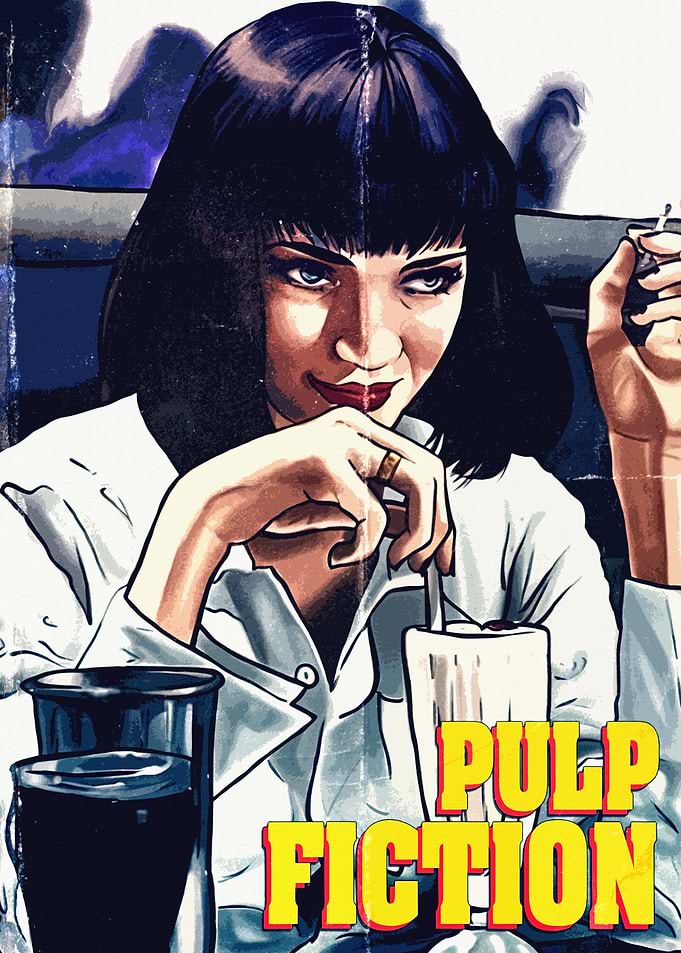 Pulp Fiction Mia Wallace Poster