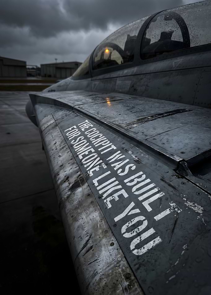Fighter Jet Cockpit Quote