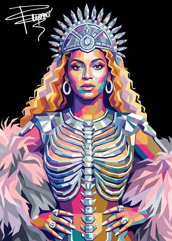 Beyoncé Pop Art Portrait