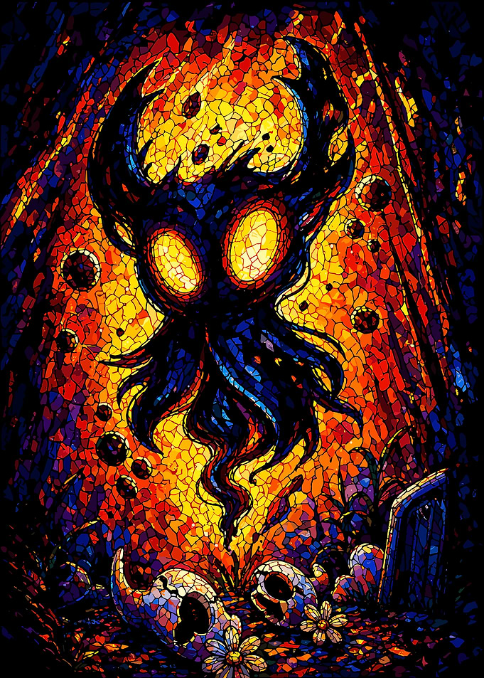 Hollow Knight Stained Glass Art