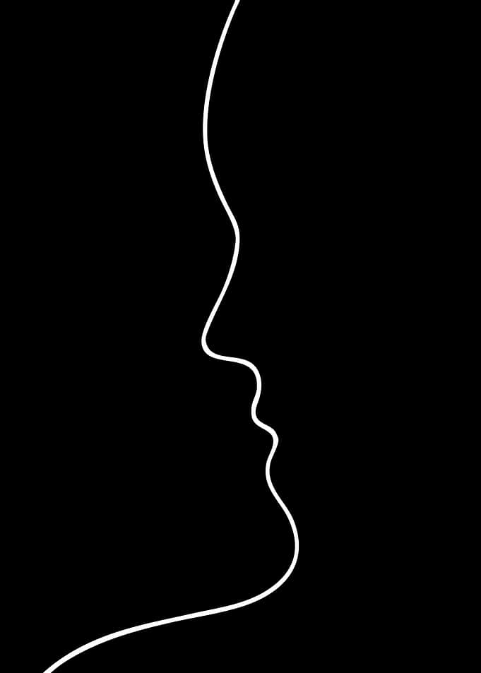 Minimalist Profile Silhouette