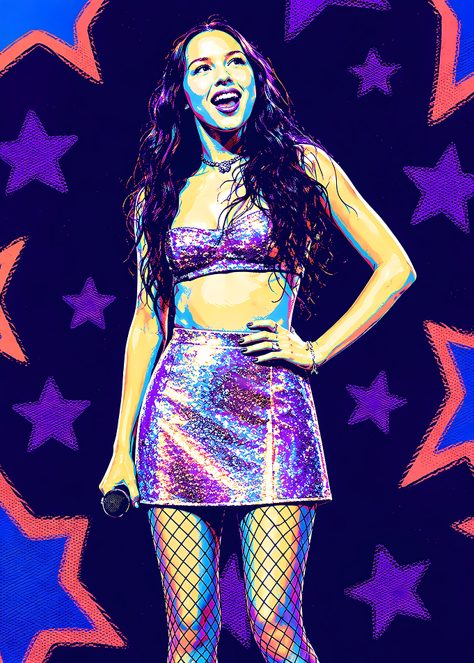Olivia Rodrigo Pop Art Portrait