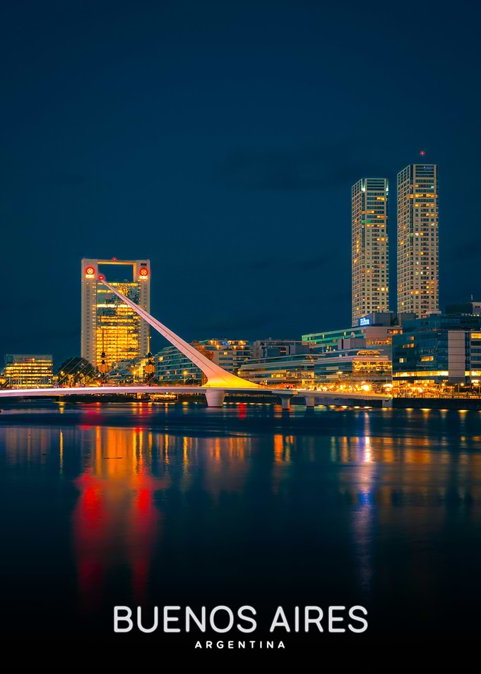 Buenos Aires Skyline at Night
