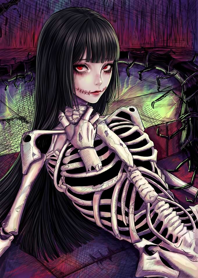 The Skeleton Within Anime Girl