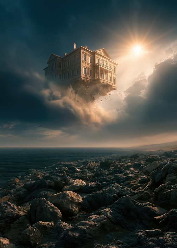 Floating Mansion in the Clouds