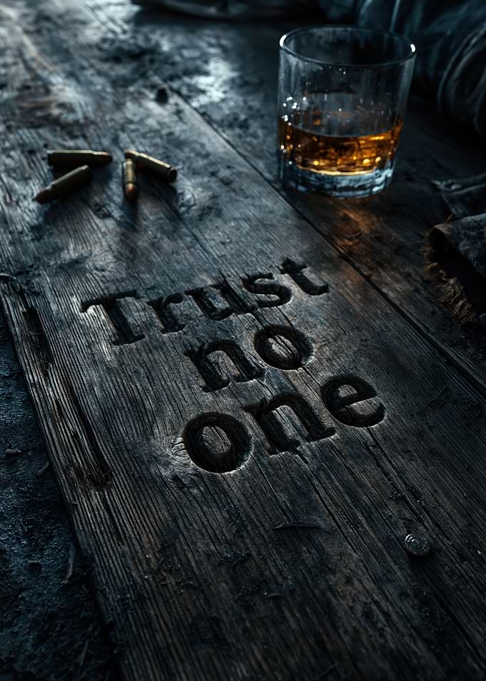 Trust No One Whiskey and Bullets