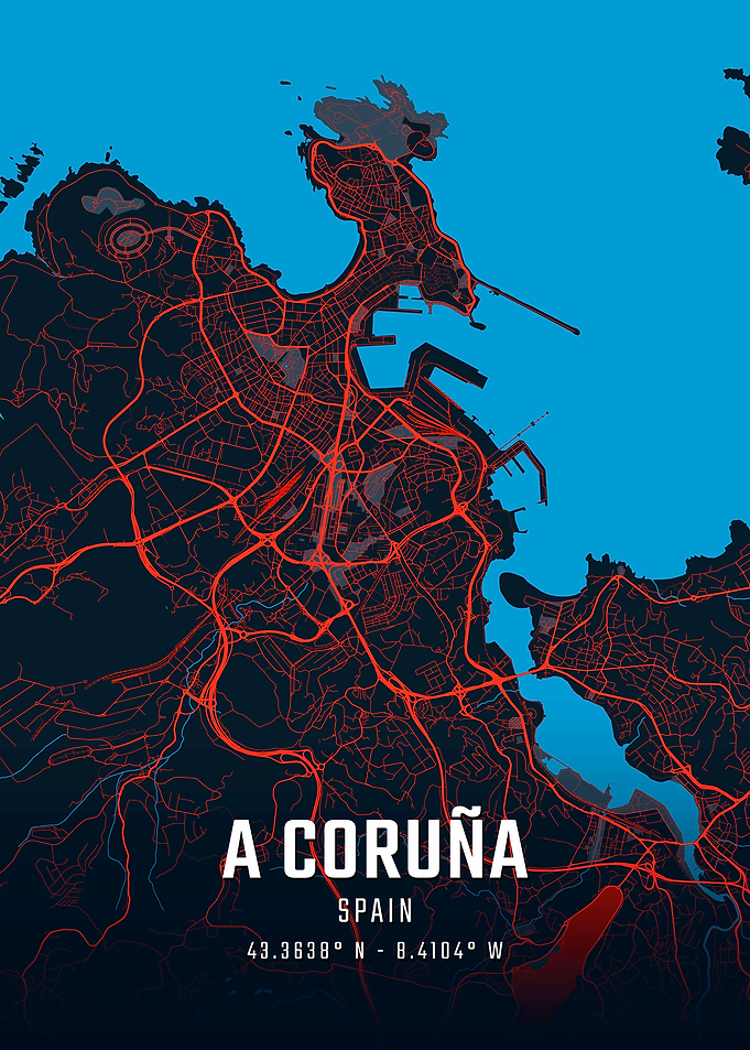A Coruña City Map