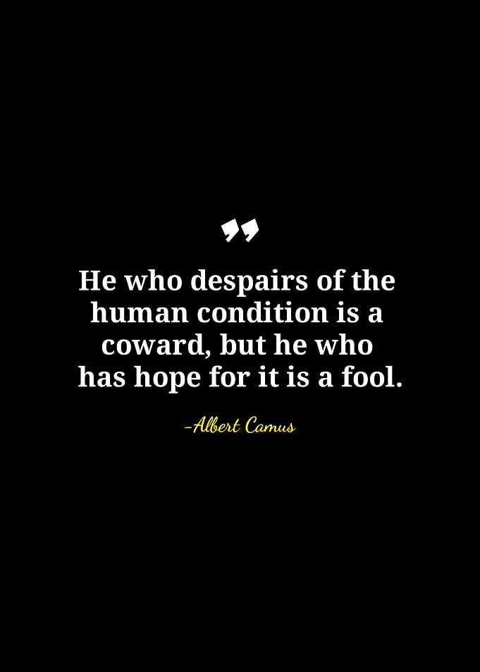 Albert Camus Quote on Hope and Despair