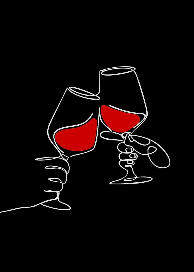 Minimalist Wine Toast